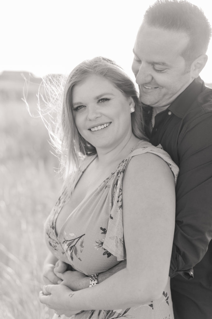Light & airy engagement photos at Barnegat Light on LBI on the Jersey Shore