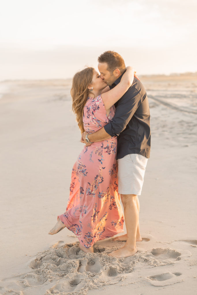 Long Beach Island engagement photos by the ocean by Kevin & Aly Photography