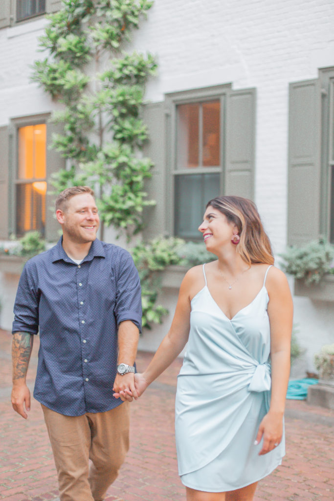 light and airy philly engagement photos