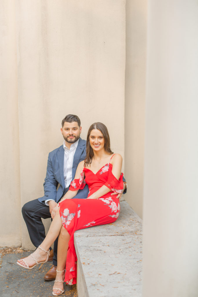 light and airy cross estate gardens engagement photography