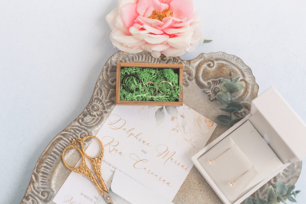 invitation suite light and airy flatlay