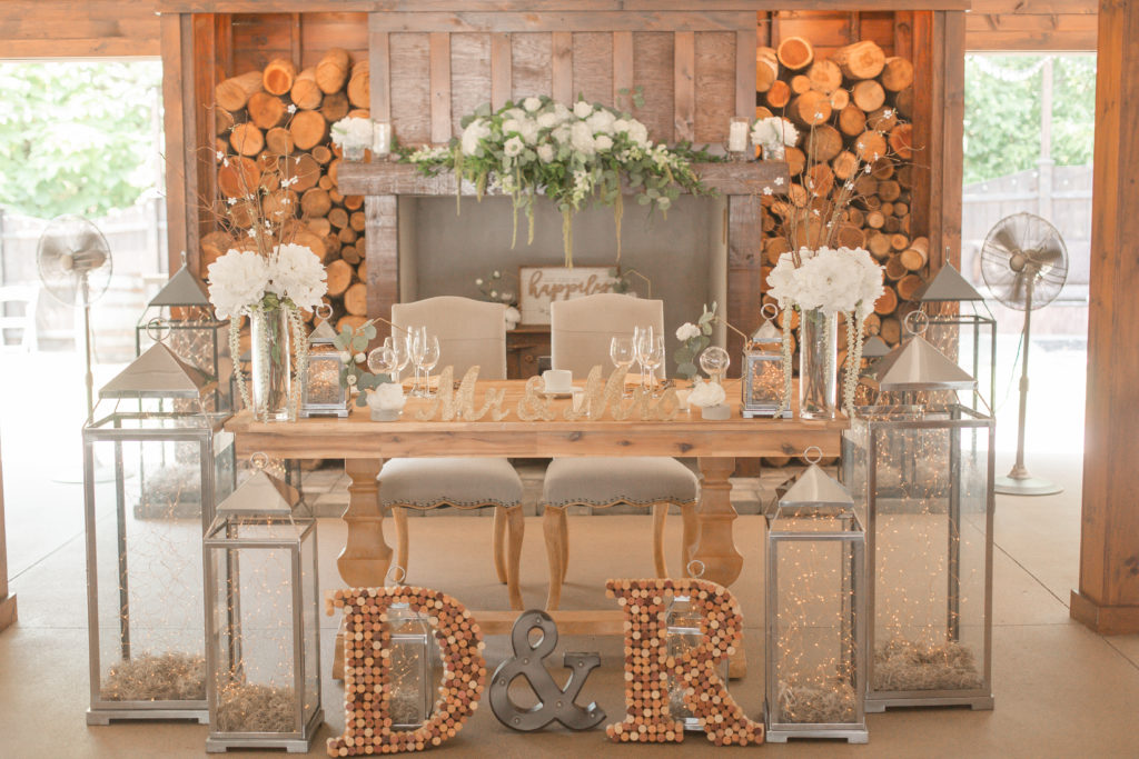 the hamilton manor sweetheart table reception photography