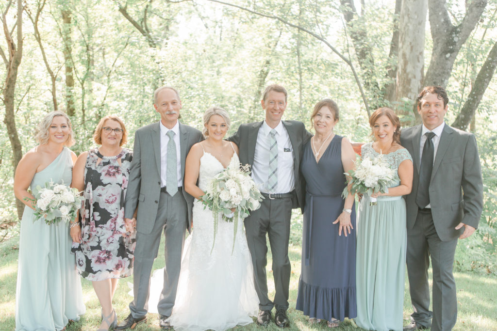 the hamilton manor family wedding photo