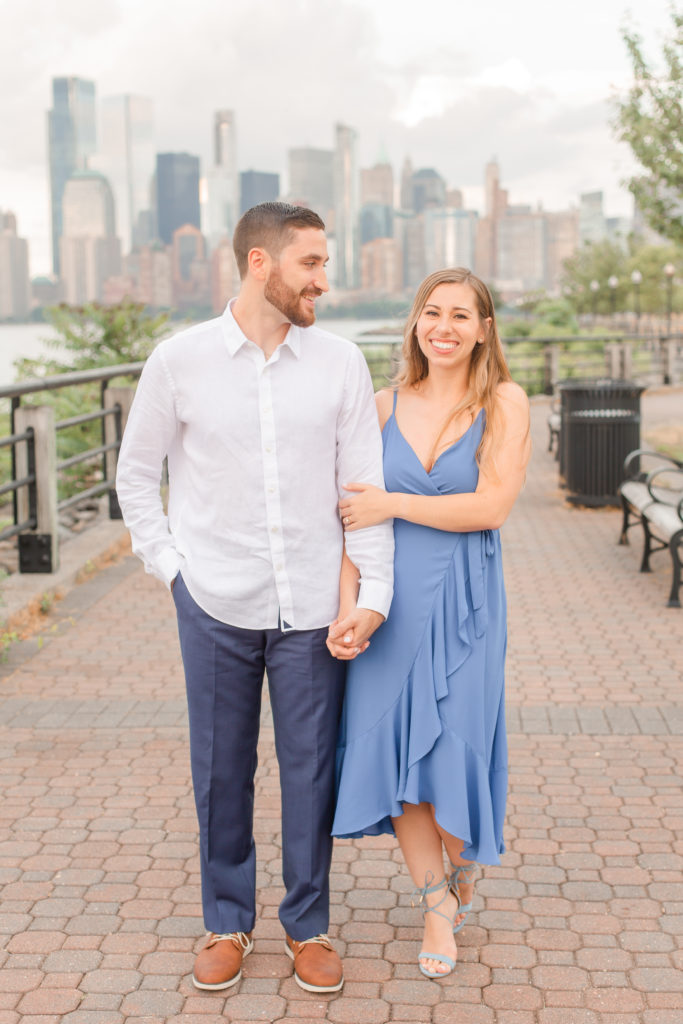 liberty state park engagement session photo