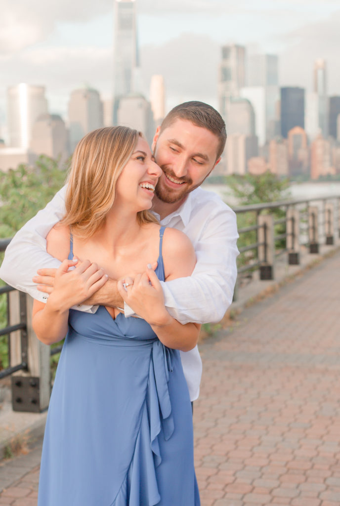 Liberty state park engagement session photo