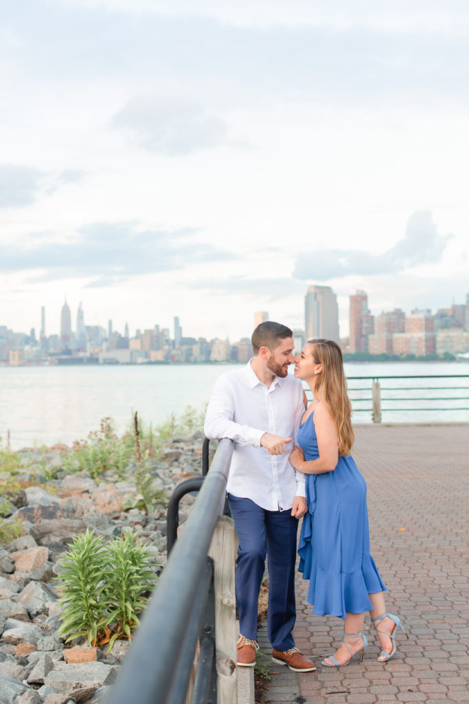 liberty state park engagement photography
