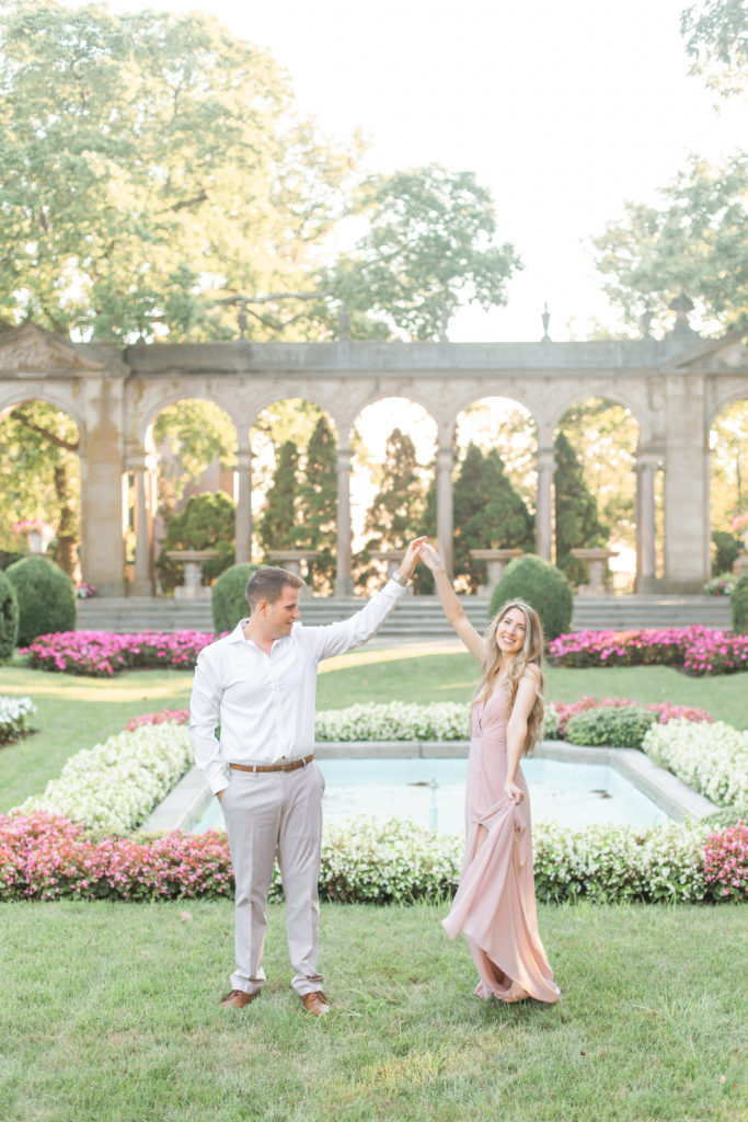 engagement session photos at monmouth university