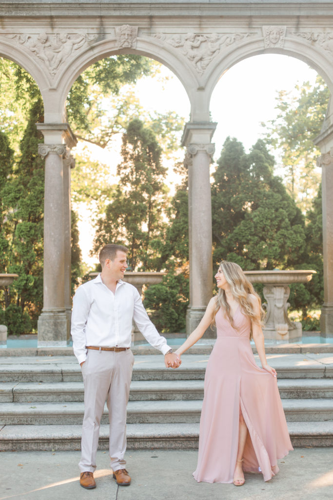 new jersey wedding photography engagement photos at monmouth university