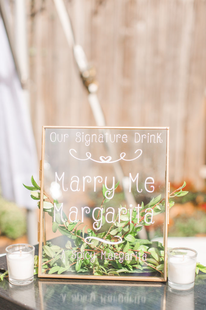signature drink sign new jersey wedding photography