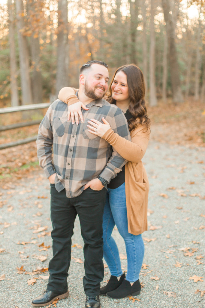fall new jersey engagement photography