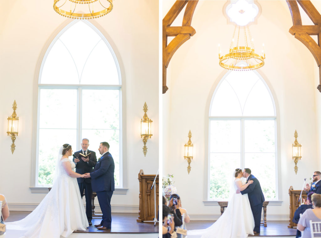 ceremony at the chapel at park chateau wedding photography